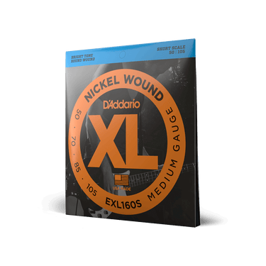 D'Addario Bass XL electric bass guitar strings.